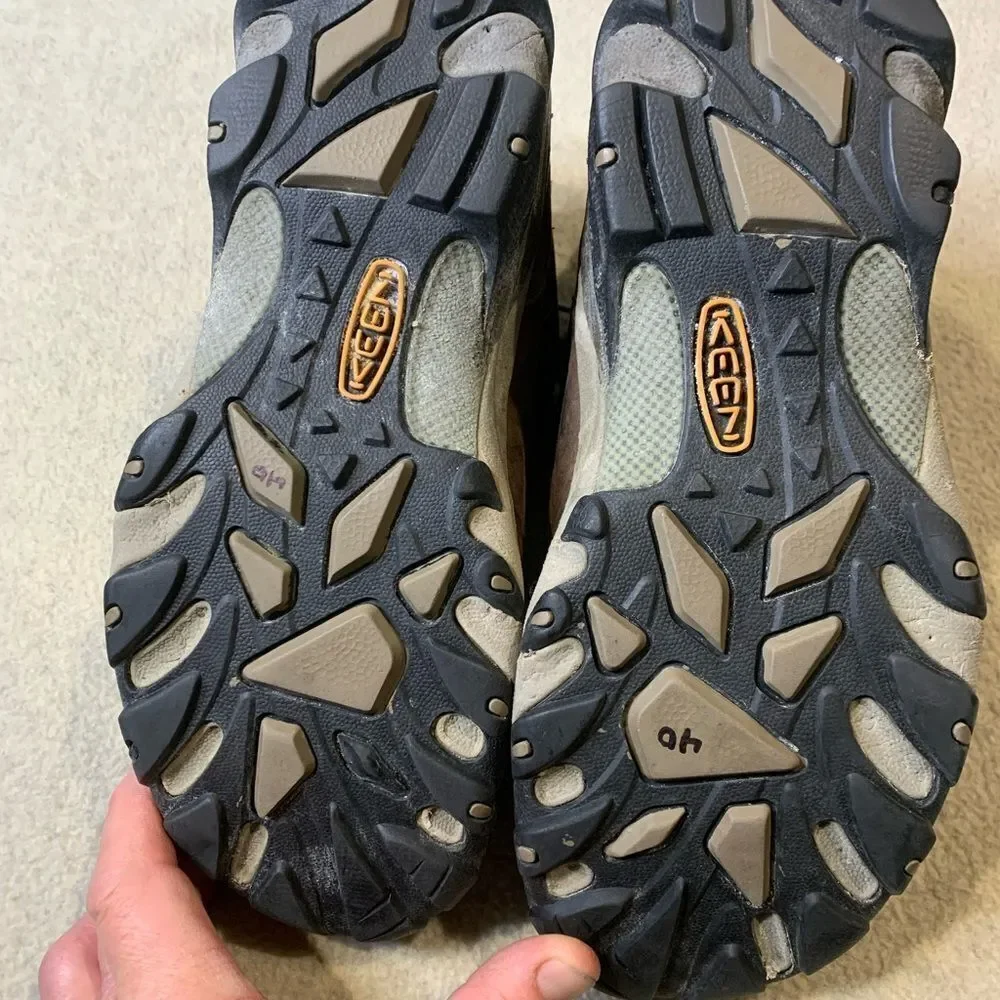 Keen Men's Brown and Black Steel Toe Boots